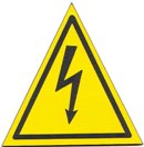 Etiquette adhésive "Danger Electrique" 5x5 ou 10x10 cms