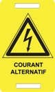 Etiquette PVC "Courant alternatif" 7x4