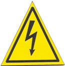 Plaque RIGIDE PVC "Danger Electrique" 5x5 ou 10x10 cms