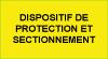 1 Etiquette Adhésive "Identification : dispositif de protection et sectionnement"