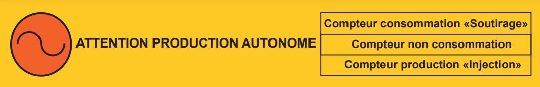 Kit d'autocollants pour signalisation des compteurs de production