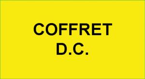 1 Etiquette Adhésive "Identification : Coffret DC"