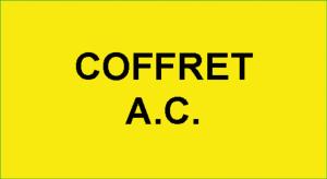 1 Etiquette Adhésive "Identification : Coffret AC"